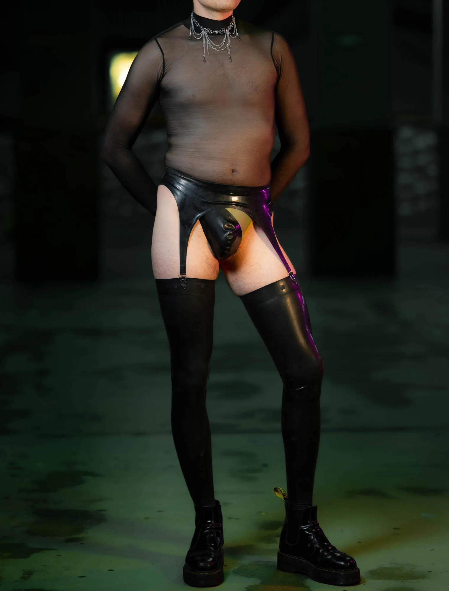 Transparent Latex Straps